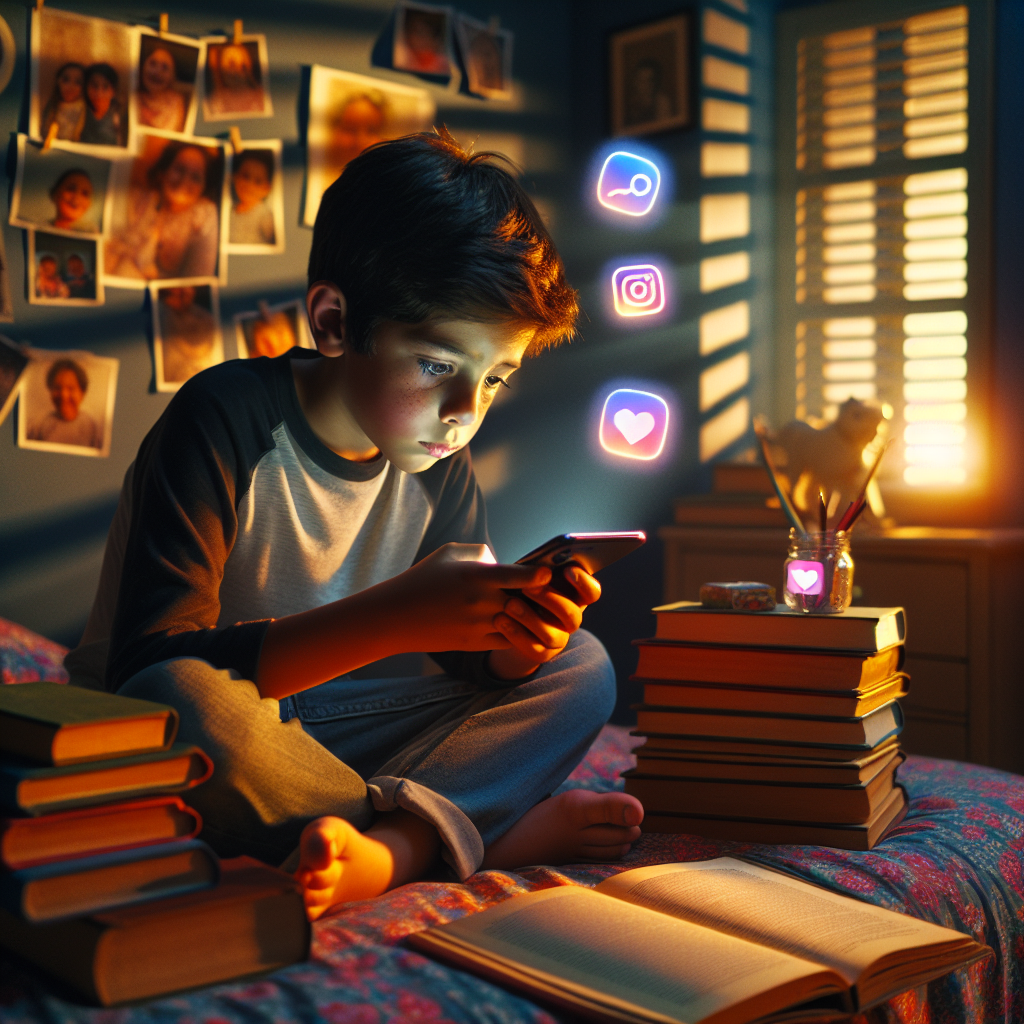 social media impact on children's reading comprehension